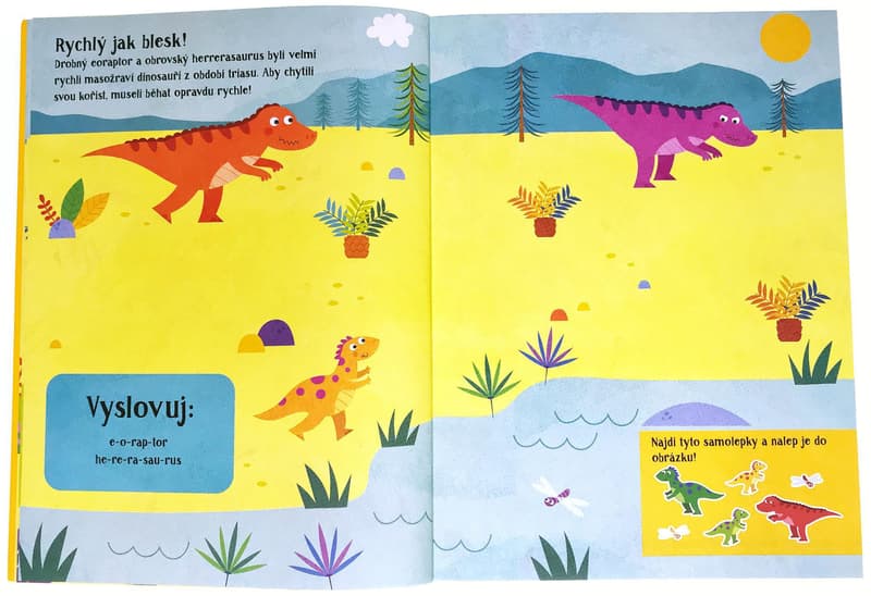 Dinosaurs Felt sticker play scene Book