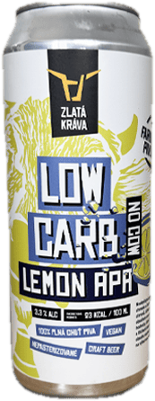 Zlatá Kráva Low Carb No Cow LEMON APA