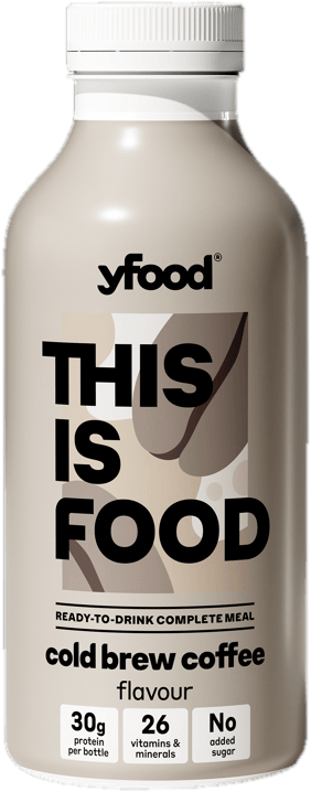 yfood nutritionally balanced meal in drink form with coffee flavour 