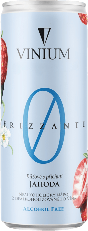 Vinium Frizzante rosé with Strawberry flavor non-alcoholic can