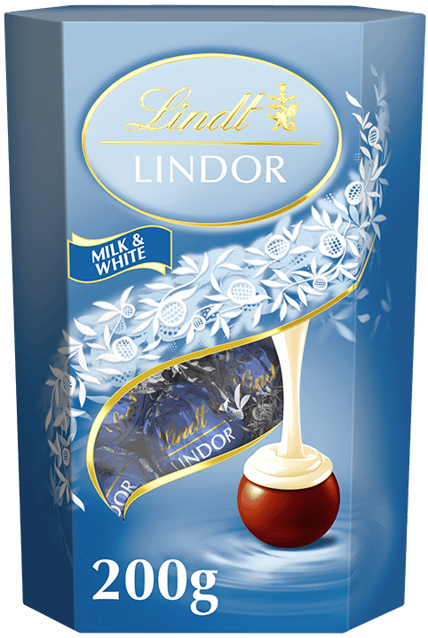 Lindt LINDOR Assorted Chocolate Pralines with White and Milk Filling