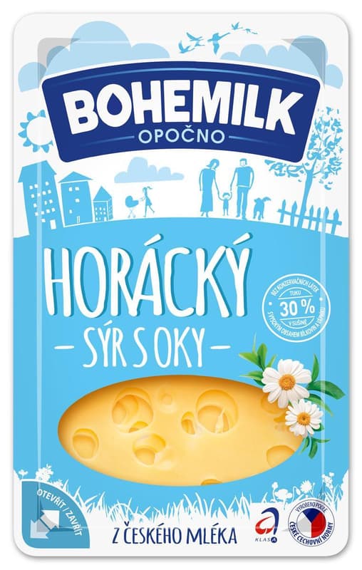 Bohemilk Horácký sýr s oky plátky