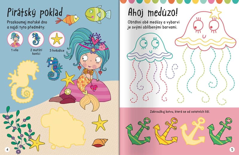 Svojtka Velké samolepky pro malé ruce Mořské víly