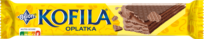 Orion Kofila wafer with milk coating