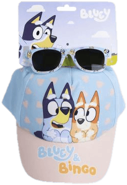 Cerda Sada dětských slunečních brýlí a kšiltovky Bingo a Bluey