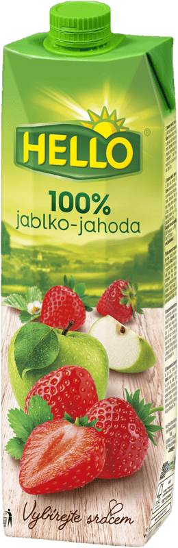 Hello 100% apple - strawberry
