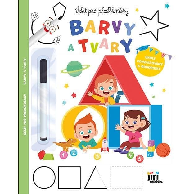JIRI MODELS Sešit pro předškoláky Barvy a tvary