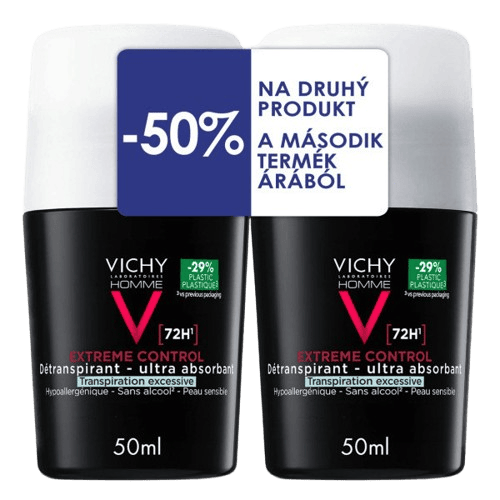 VICHY HOMME Extreme Control detranspirant 2x50ml