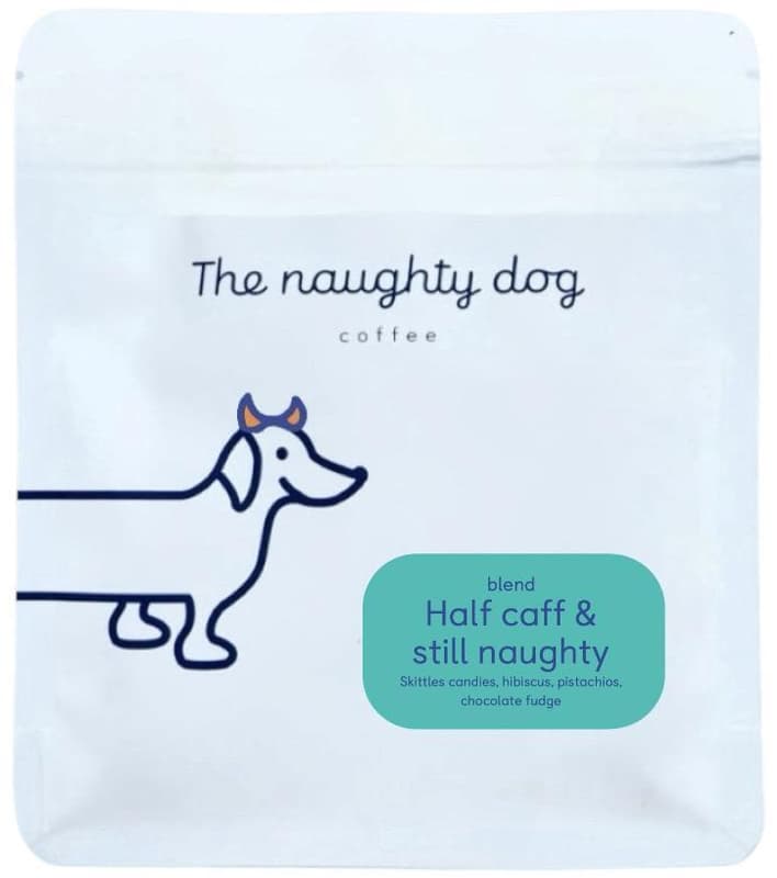 The Naughty Dog Half Caff & Still Naughty filtr zrnková káva