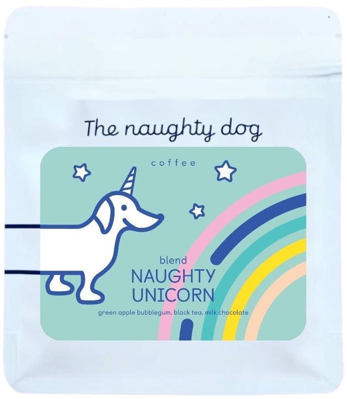 The Naughty Dog Unicorn Blend filtr zrnková káva