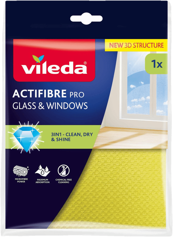Vileda Actifibre microfibre window cloth