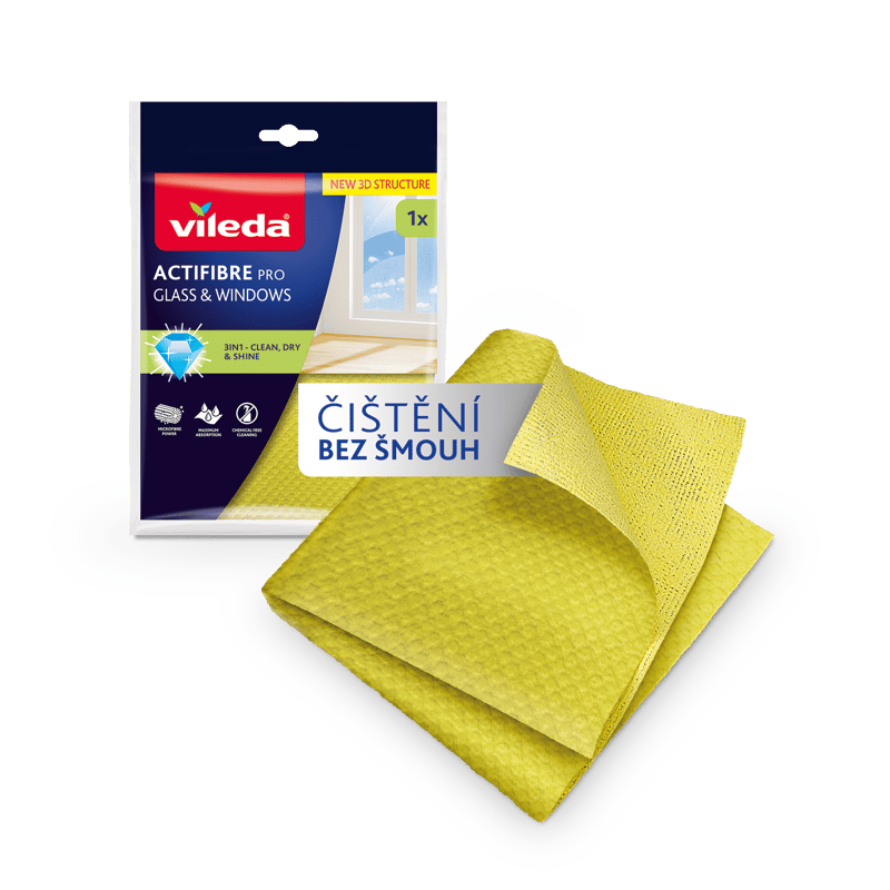 Vileda Actifibre microfibre window cloth