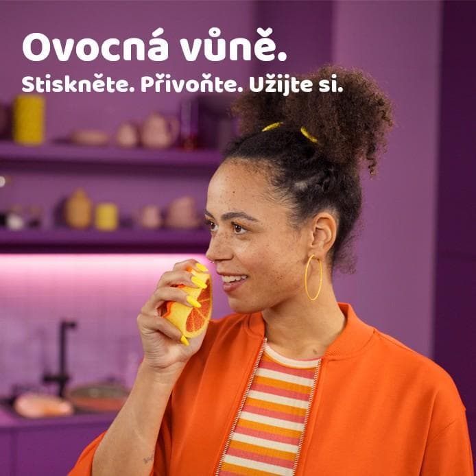 Vileda Punch orange sponge