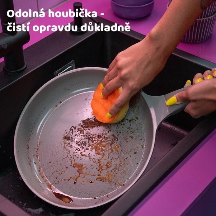 Vileda Punch orange sponge
