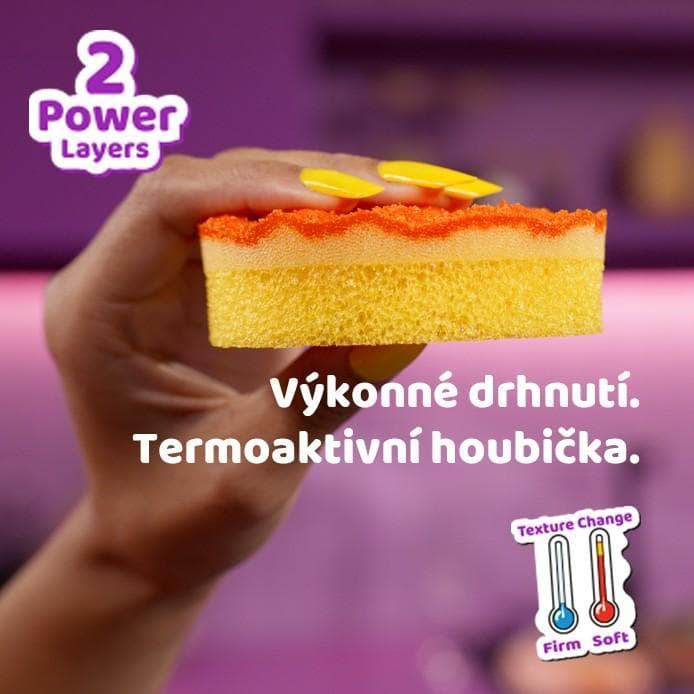 Vileda Punch orange sponge