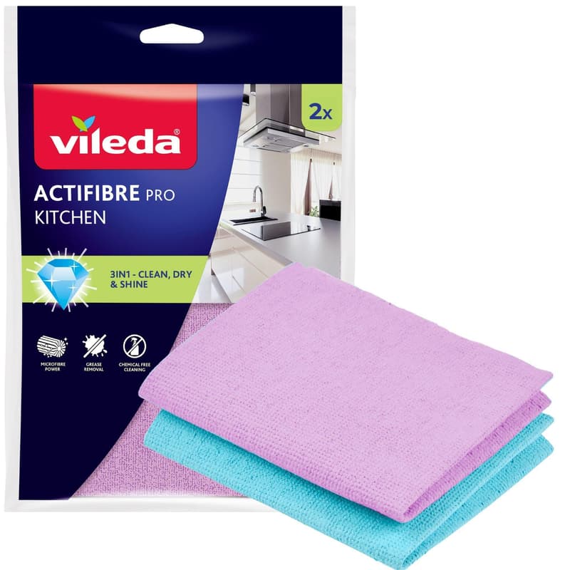 Vileda Actifibre kitchen microfiber cloth