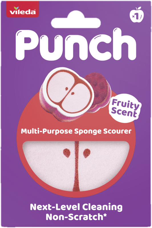 Vileda Punch apple sponge