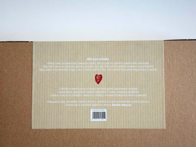 Be Nice ECO Gift for a teacher