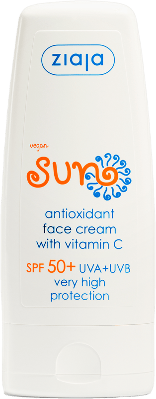 Ziaja Sun sunscreen cream SPF 50+ antioxidant with vitamin C