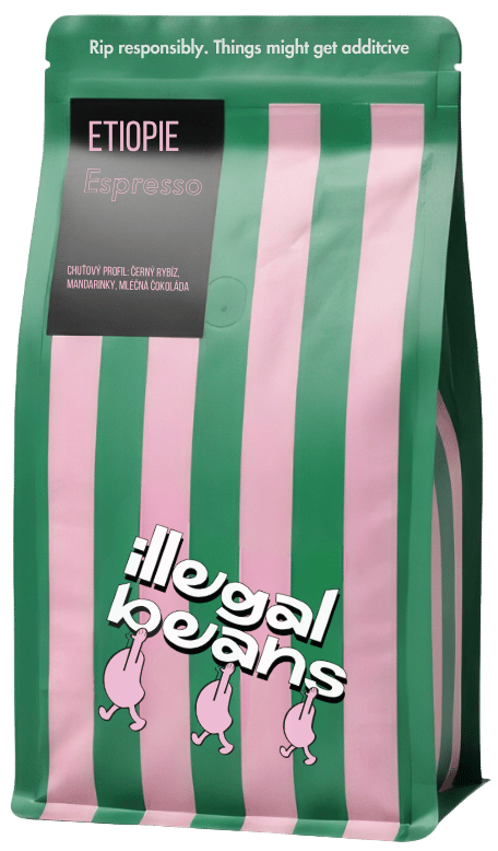 illegal beans Etiopie Bekele Yutute espresso zrnková káva