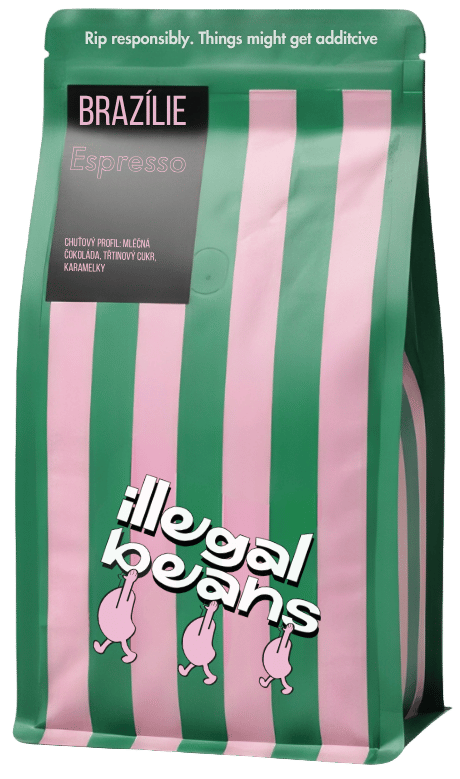 illegal beans Brazílie Diamond espresso zrnková káva