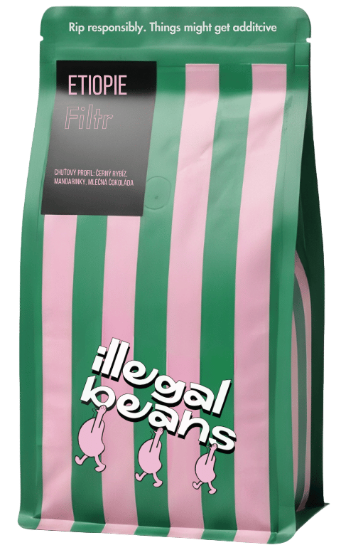 illegal beans Etiopie Bekele Yutute filtr zrnková káva