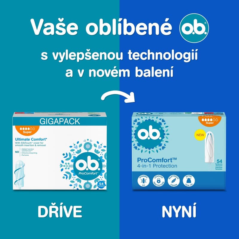 o.b. ProComfort Super tampons