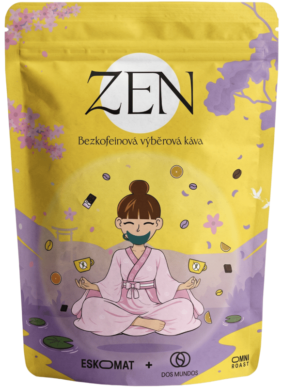 Dos Mundos & Eskomat Zen filtr/espresso zrnková káva bez kofeinu