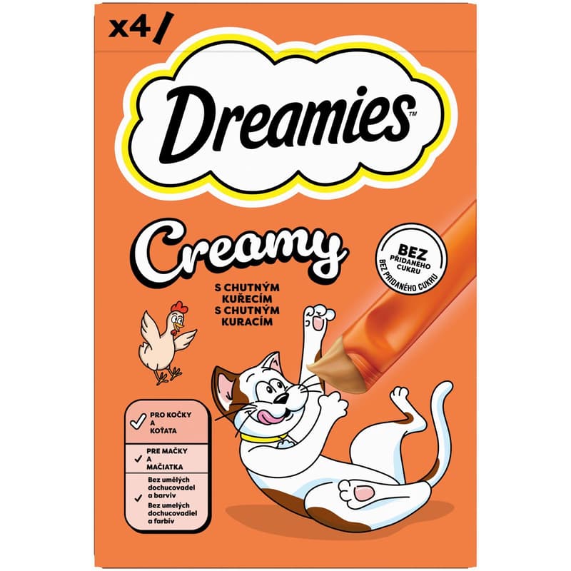 Dreamies Creamy treat for cats with chicken 4×10 g