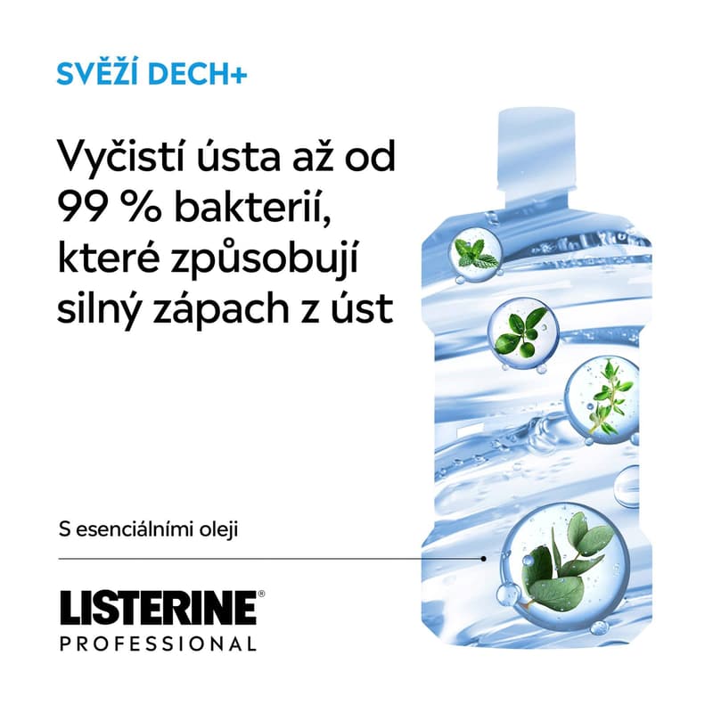 Listerine Professional Fresh Breath+ ústní voda