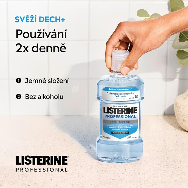 Listerine Professional Fresh Breath+ ústní voda