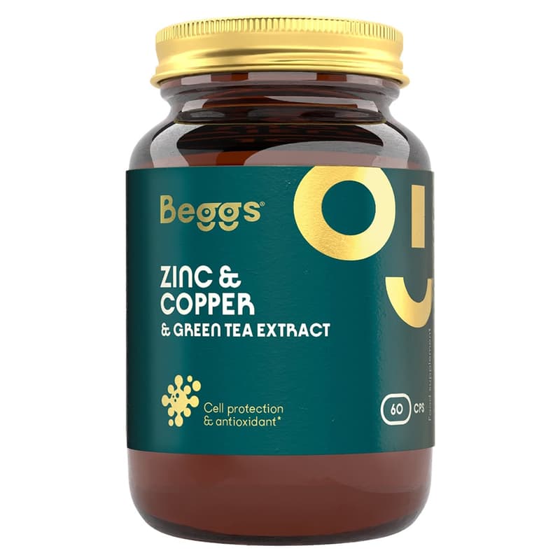 Beggs Zinc&Copper&Green tea extract cps.60