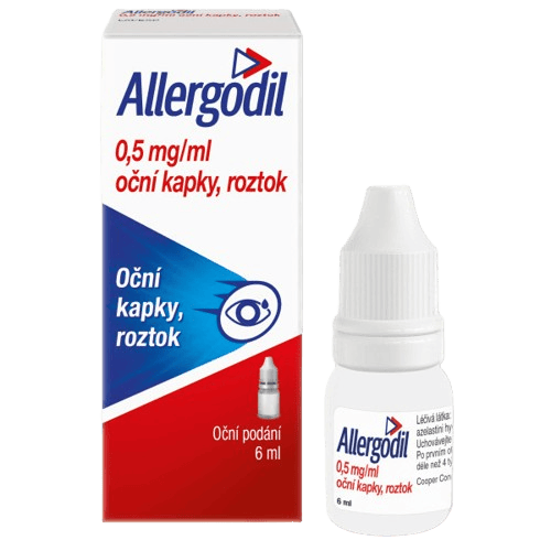 ALLERGODIL 0,5MG/ML Oční kapky, roztok 1X6ML