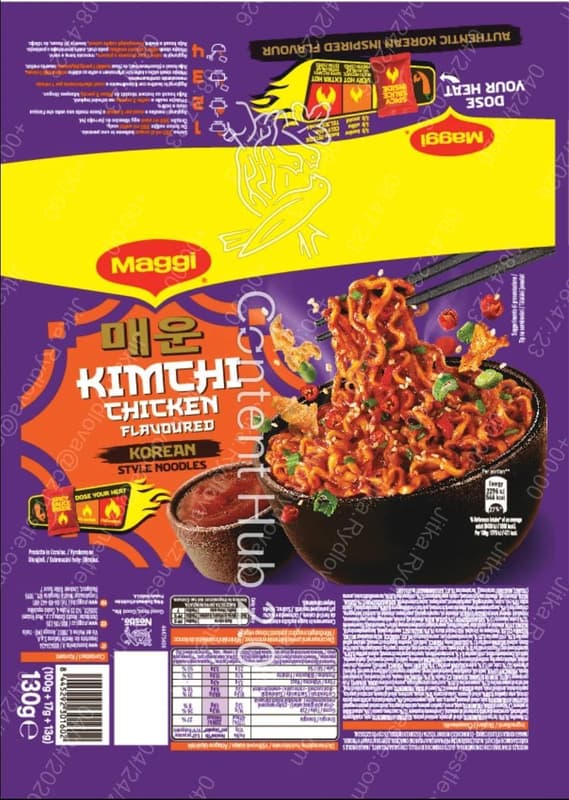 Maggi Korean Style Nudle s kuřecí a kimchi příchutí