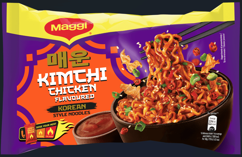 Maggi Korean Style Nudle s kuřecí a kimchi příchutí