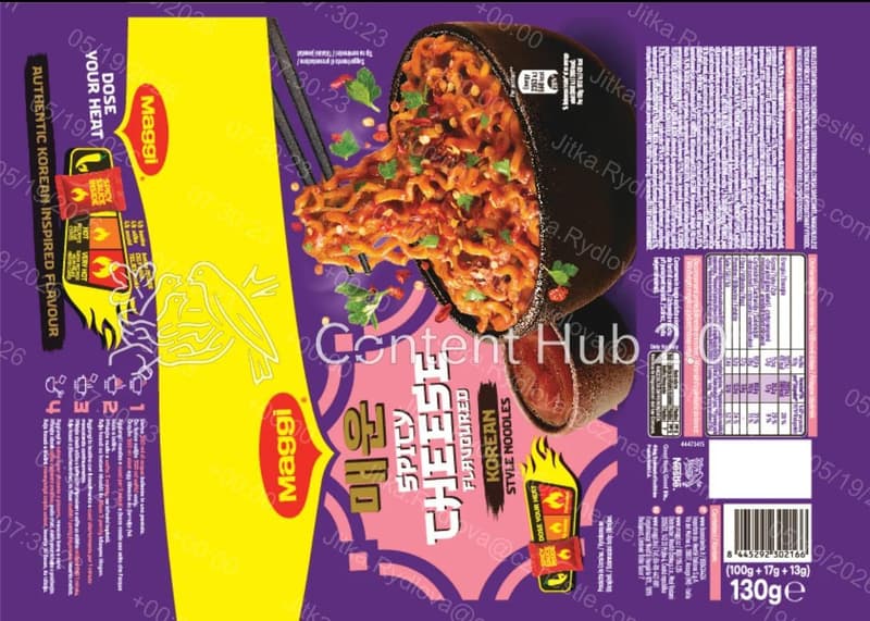 Maggi Korean Style Nudle se sýrovou příchutí