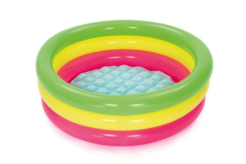 Bestway inflatable paddling pool, pink-yellow-green, diameter 70 cm, height 24 cm