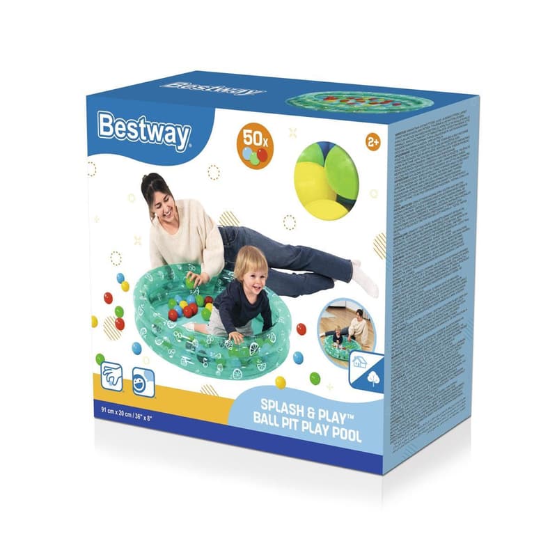 Bestway Nafukovací bazén s míčky Ø 91 cm