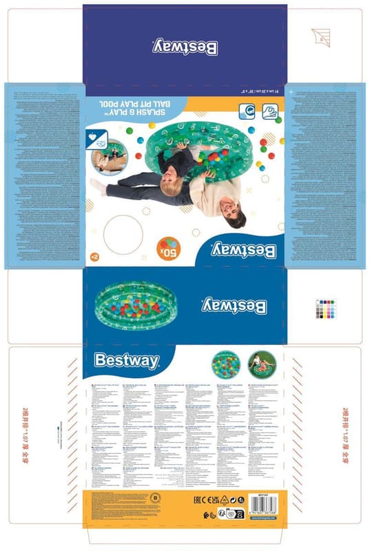 Bestway Nafukovací bazén s míčky Ø 91 cm