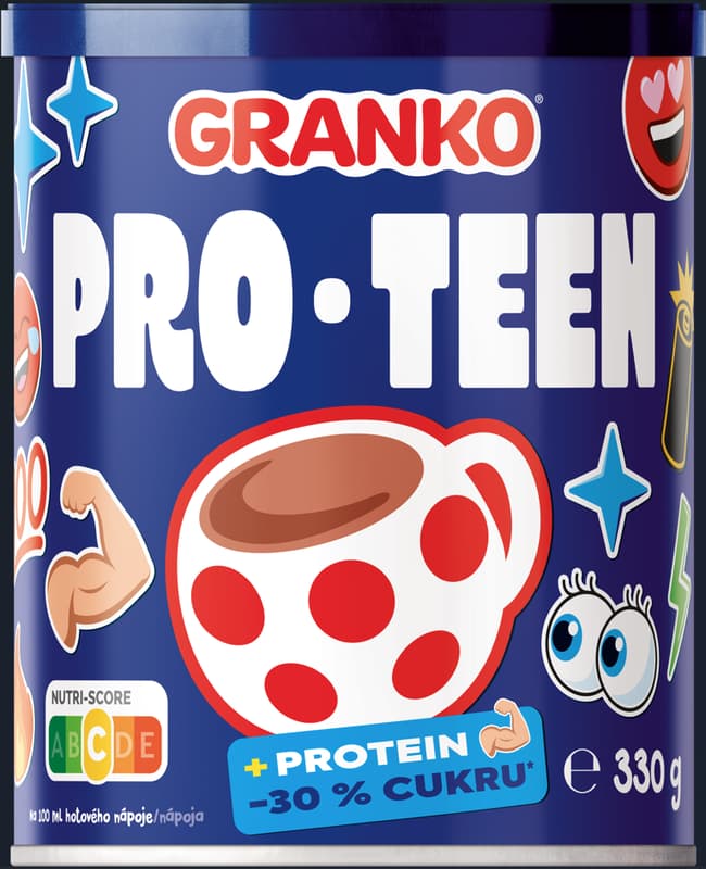 Granko Pro-teen Instant cocoa drink with protein