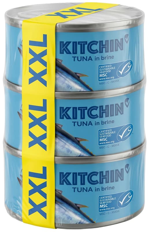 Kitchin Tuna in brine 3×150 g