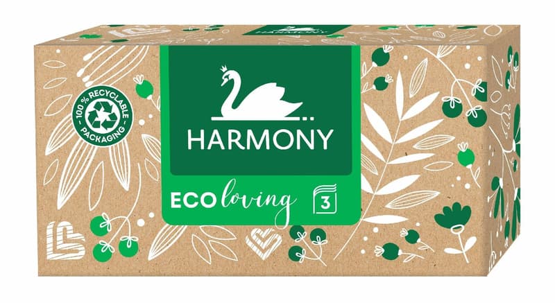 Harmony Eco Loving facial tissues 3ply