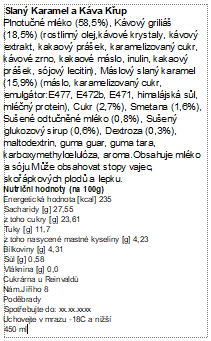 Cukrárna u Reinvaldů Slaný Karamel a Káva Křup zmrzlina