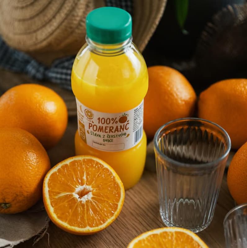 Freshly squeezed orange juice 100%