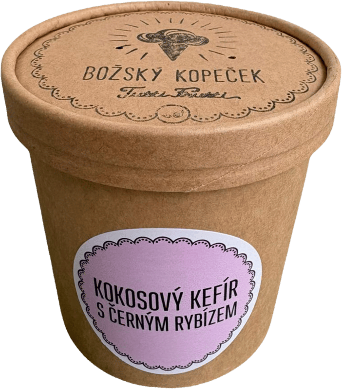 Božský kopeček Coconut kefir with blackcurrant