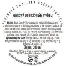 Božský kopeček Coconut kefir with blackcurrant