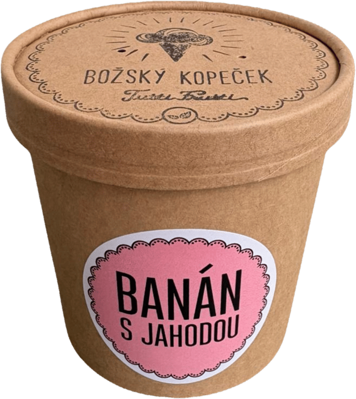 Božský kopeček Banán s jahodou