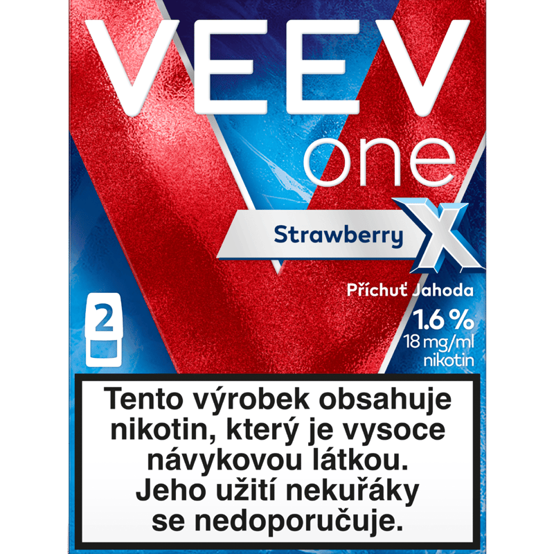VEEV One Strawberry 2 náplně do e-cigarety