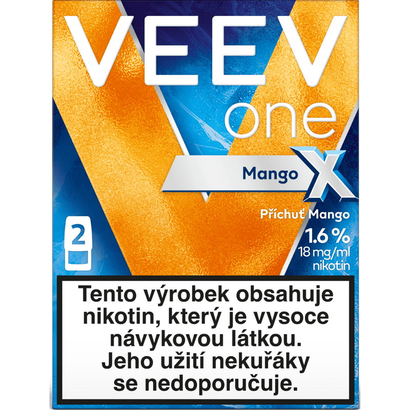 VEEV ONE MANGO X 1.6% 2 electronic cigarette refills
