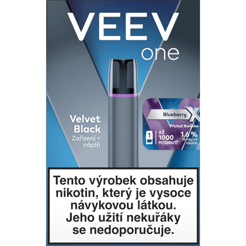 Veev One Starter Kit Velvet Black x Blueberry